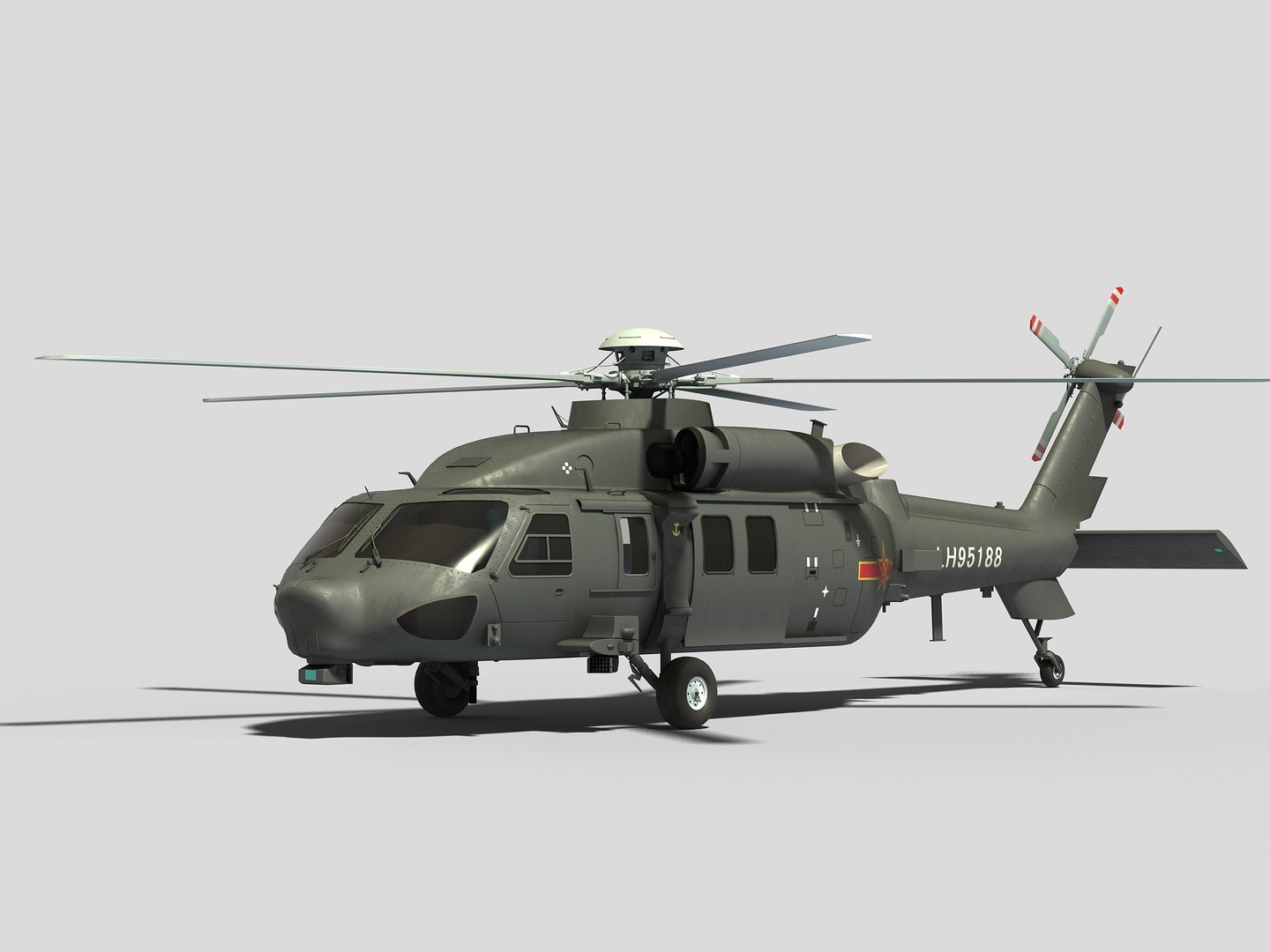 Z-20 Pla Helicopter Model - TurboSquid 1595646