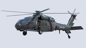 z-20 pla helicopter model