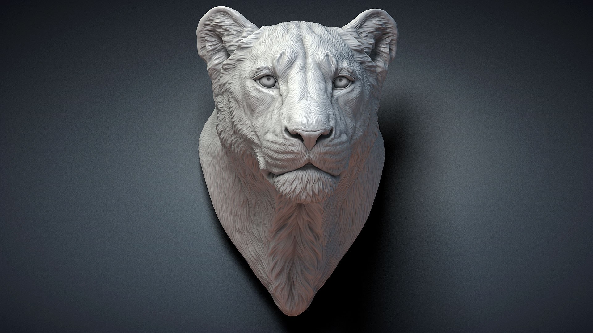 lioness animal head sculpture model https://p.turbosquid.com/ts-thumb/gg/Bqr5TM/o2O3x6bX/lionesssculpturebust3dmodel01/jpg/1603973666/1920x1080/fit_q87/355ca772561f504a7f308f90a3404d57af7260ce/lionesssculpturebust3dmodel01.jpg