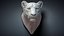 lioness animal head sculpture model