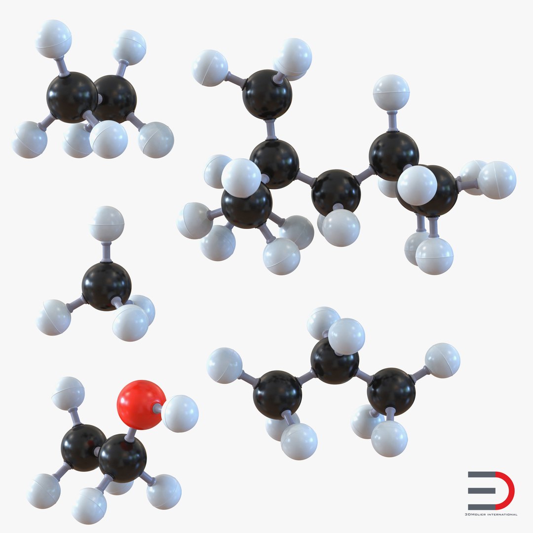 Molecules Collection 3D model preview