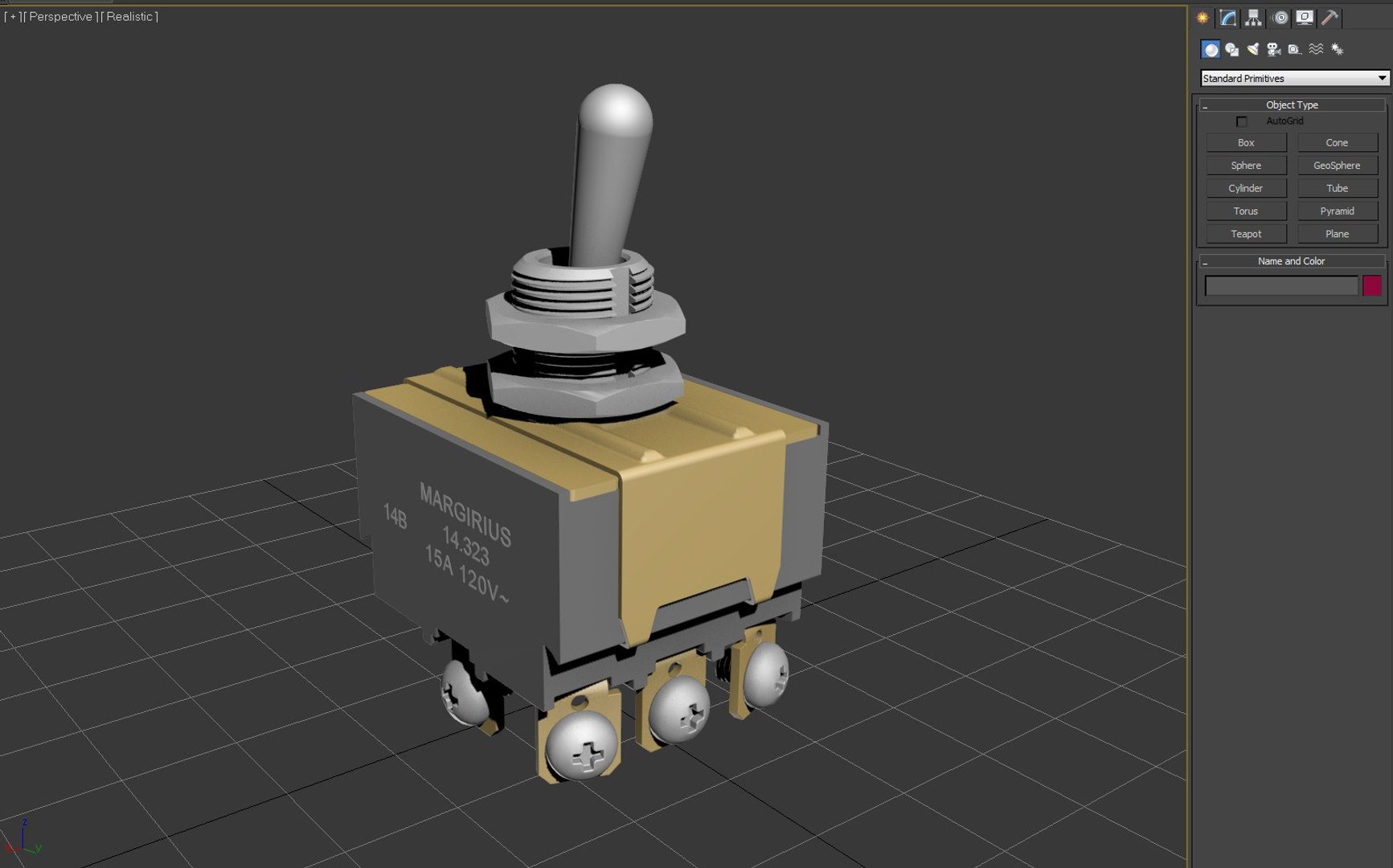 Toggle Switch 3D - TurboSquid 1213322