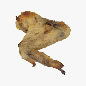 3D baked chicken wing 01