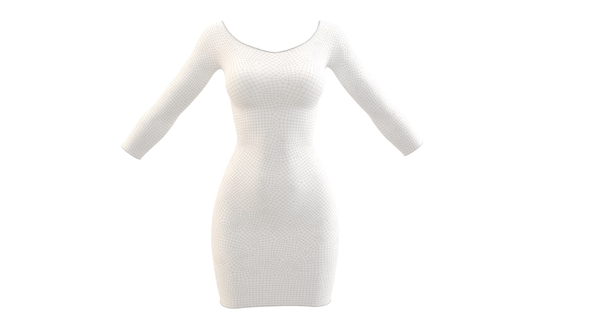 3D wilda dress model - TurboSquid 1606011