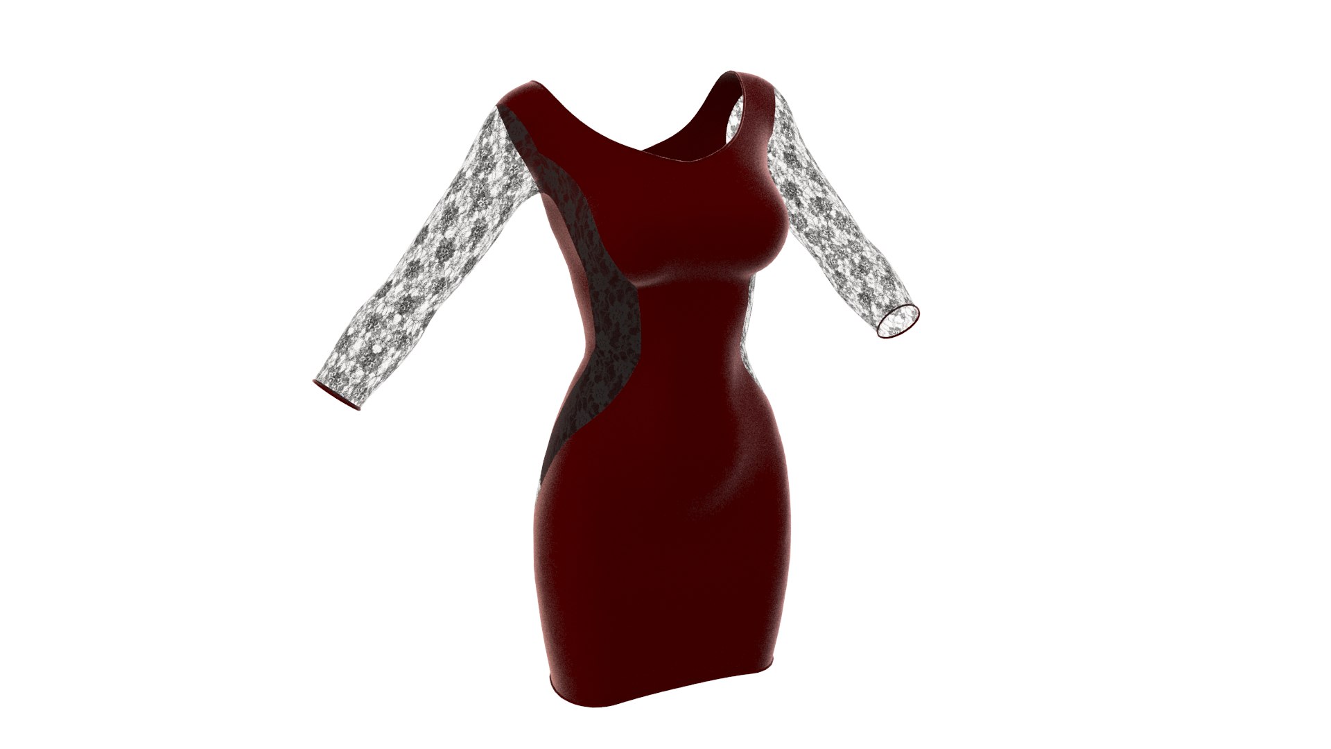 3D wilda dress model - TurboSquid 1606011