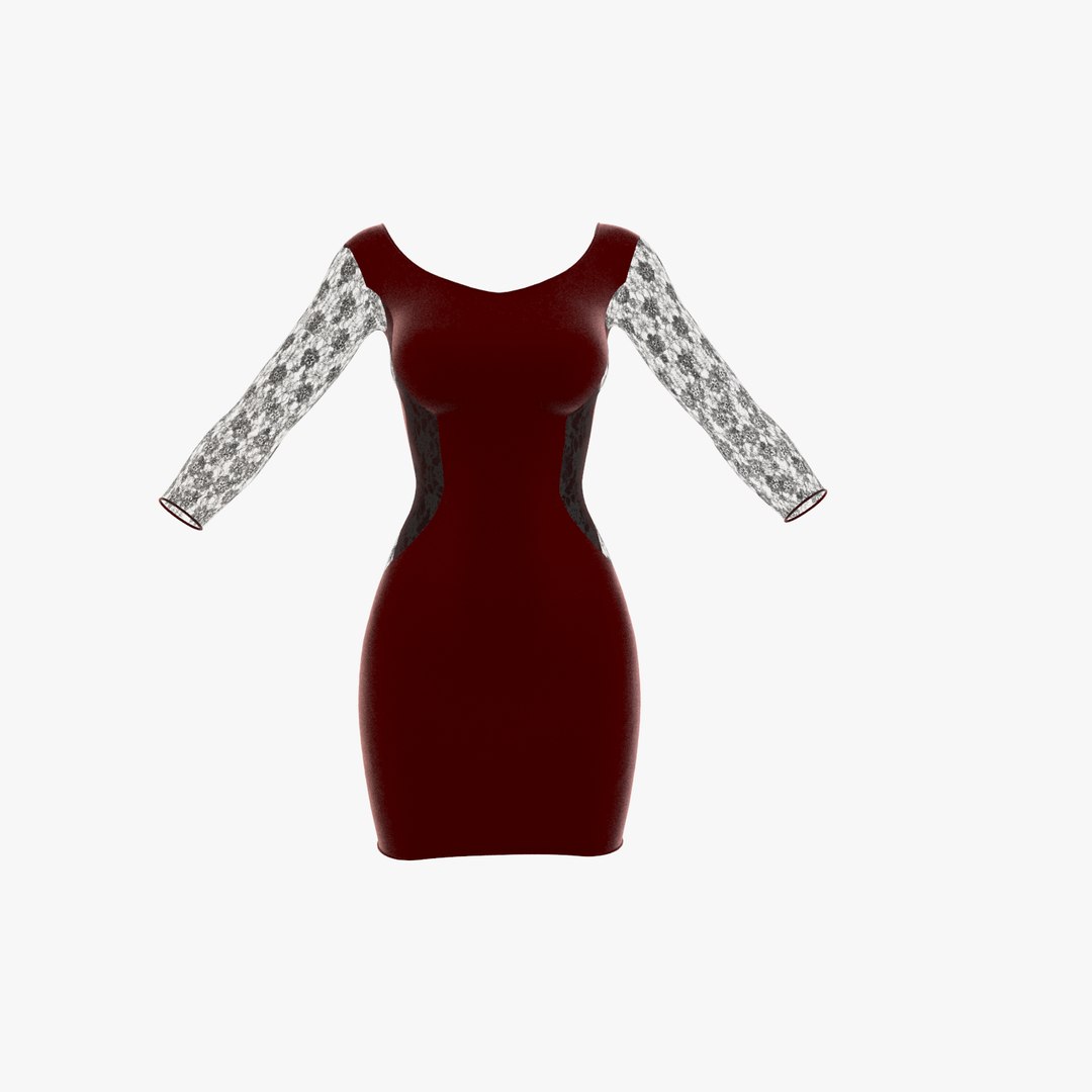 3D wilda dress model - TurboSquid 1606011