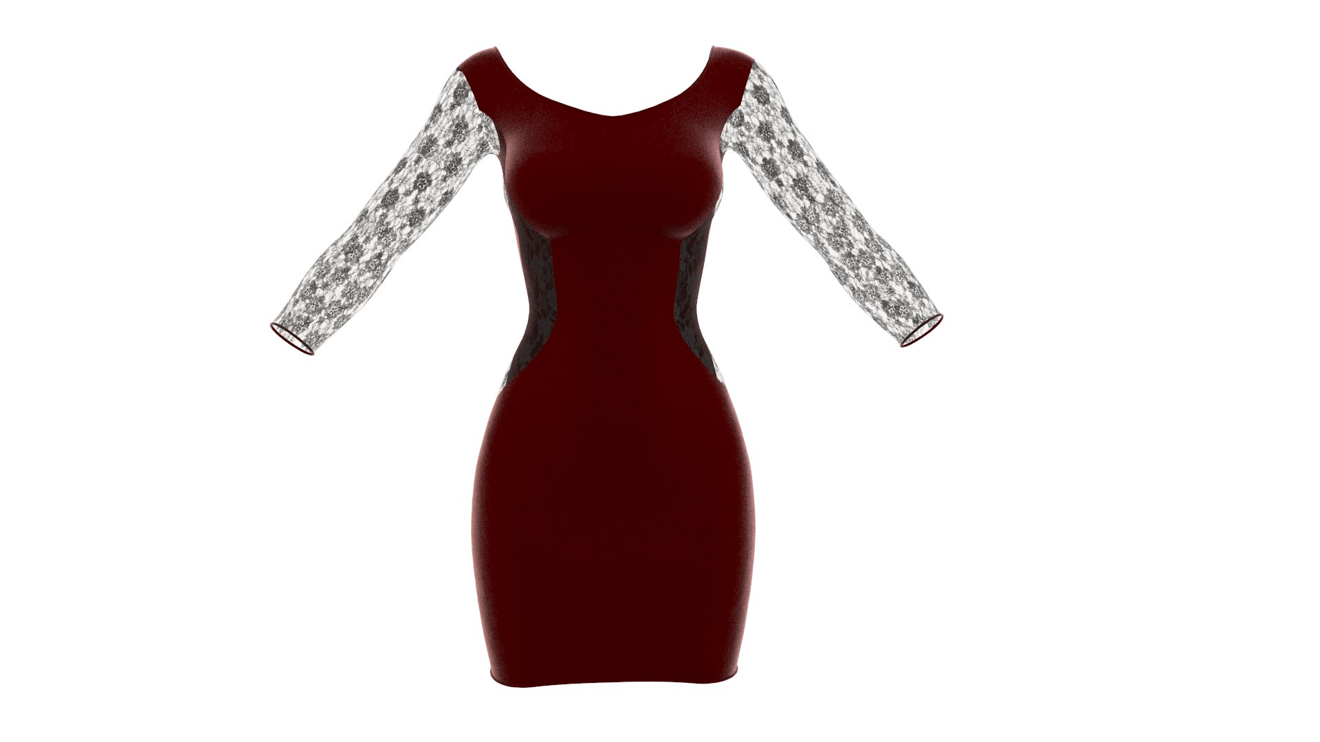 3D wilda dress model - TurboSquid 1606011