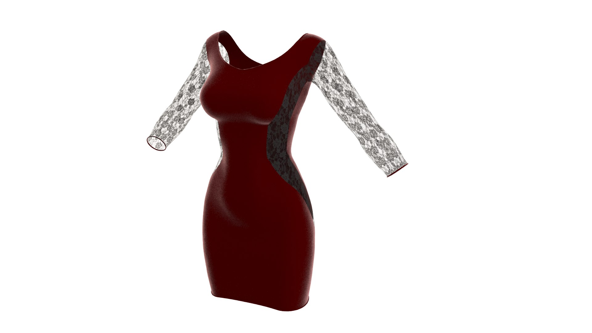 3D wilda dress model - TurboSquid 1606011