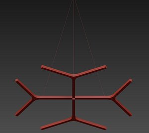 chandelier light 3D model