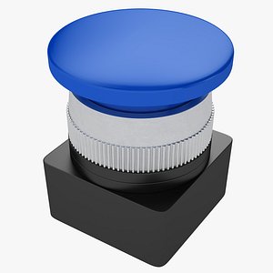 industrial button 3D