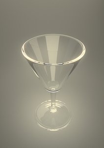 vodka glass glassware 3d model