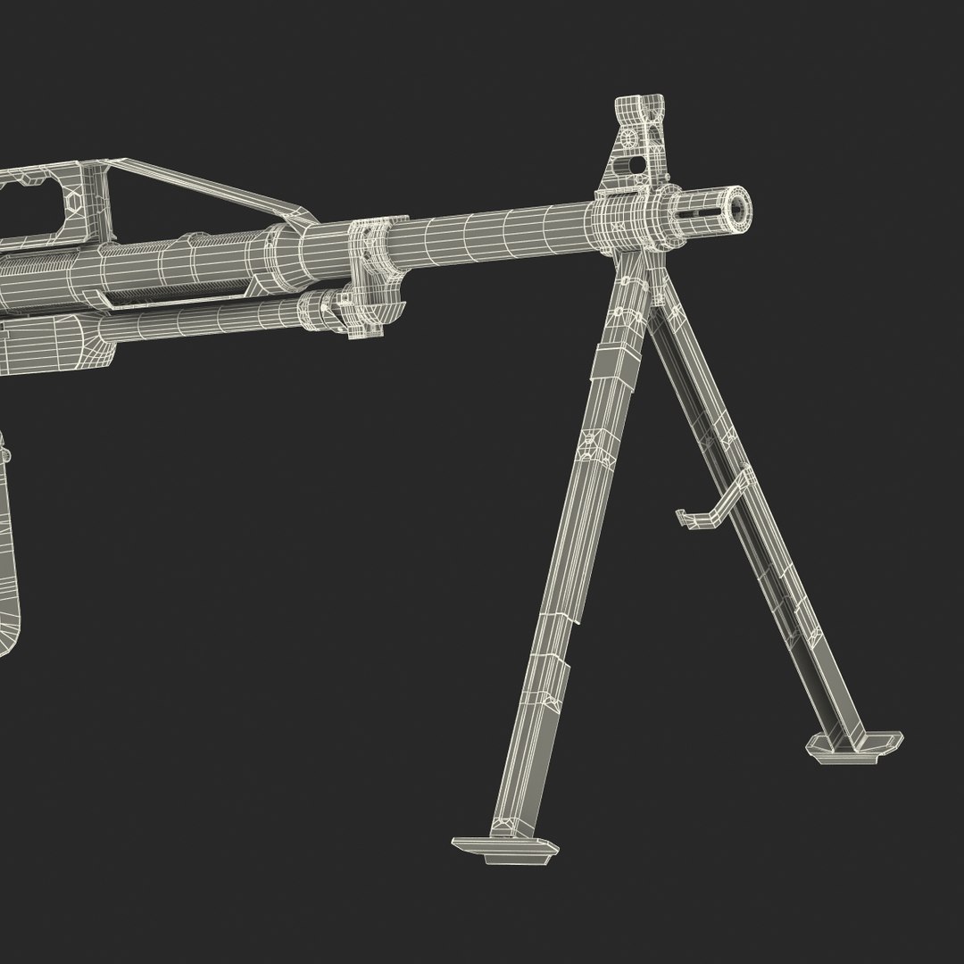 3d Model Russian Light Machine Gun