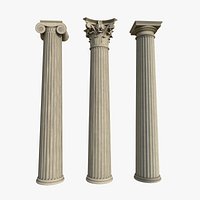 Greek order columns: Doric, Ionic, Corinthian