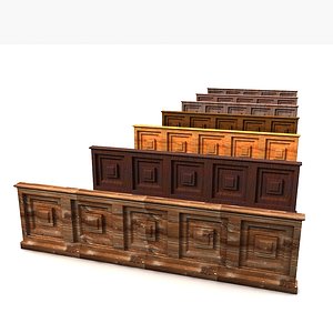 wall wood panel 3d model