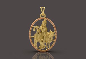 Lord Krishna Pendant - 0091
