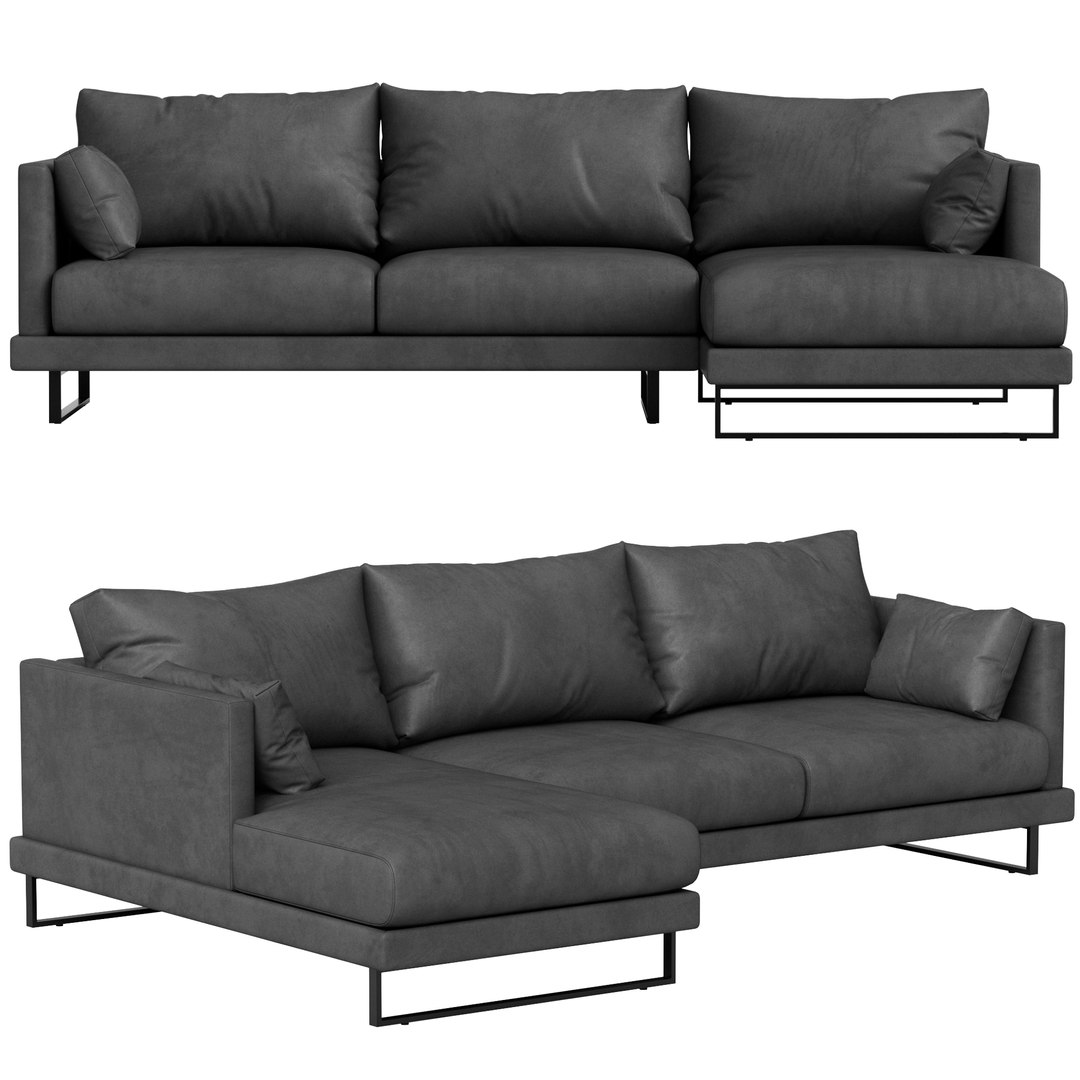 3D Temple and ster Zanda Sofa model TurboSquid 2165912