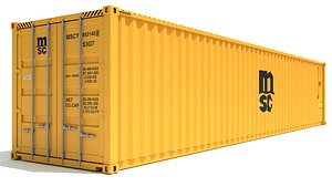 3D shipping container msc model