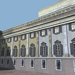 3d royal palace baroque model