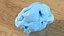 Blue Chewed Gum