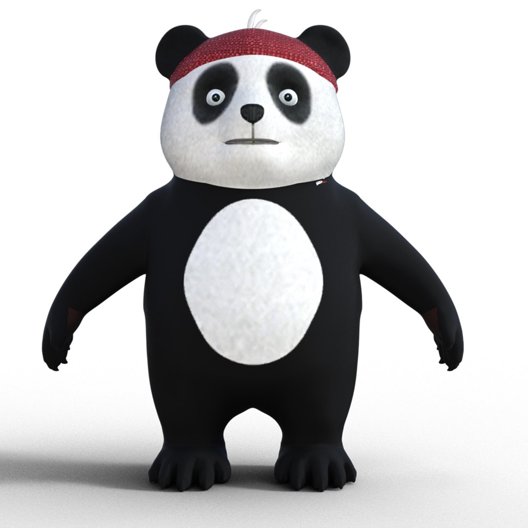 3D 3D Lowpoly Cute Panda Model - TurboSquid 1922488