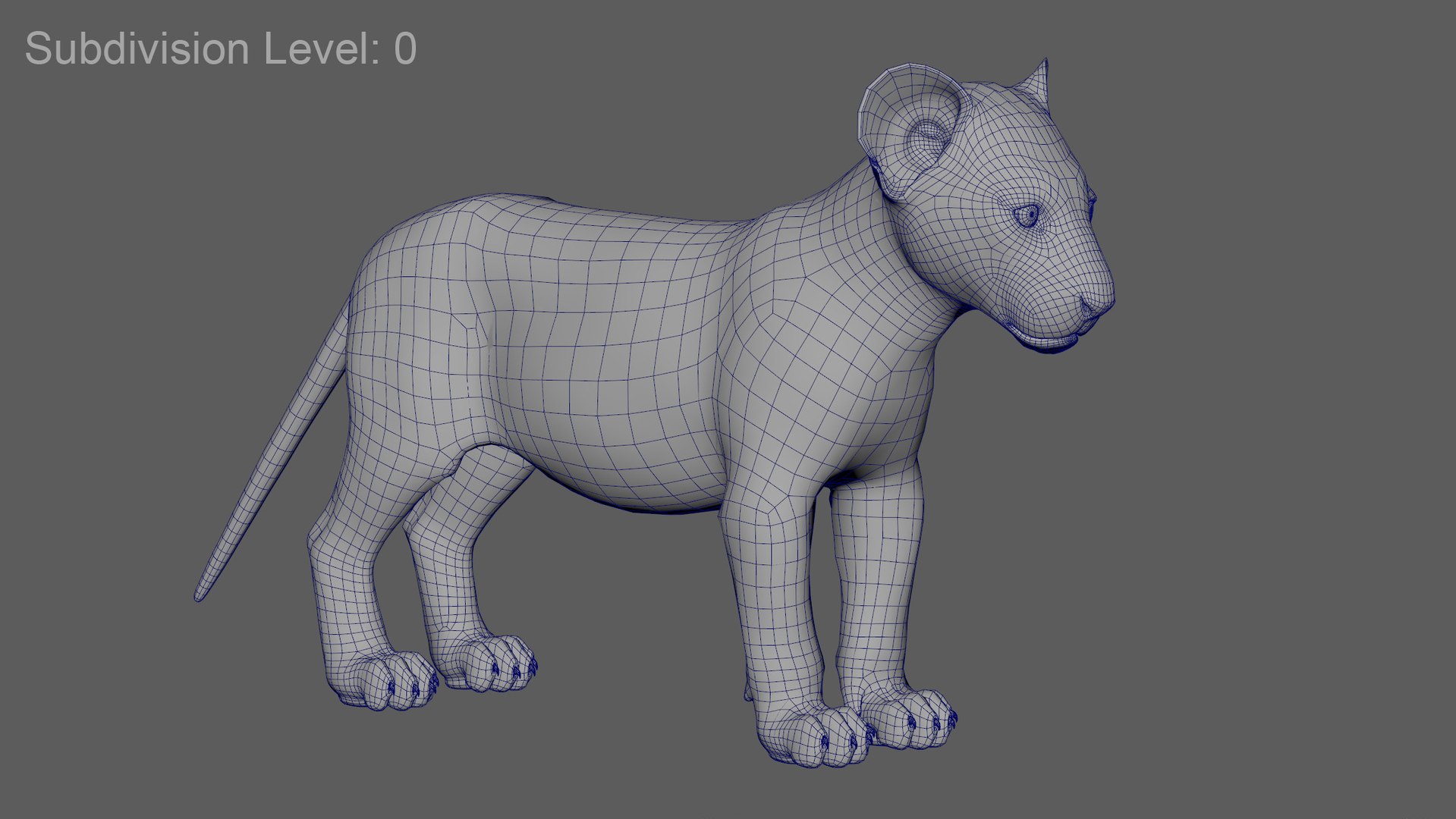 3D Model Lion Cub - TurboSquid 1427426