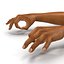 Afrikanischer Mann übergibt 2 manipuliertes Modell 3D