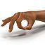 Afrikanischer Mann übergibt 2 manipuliertes Modell 3D