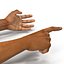 Afrikanischer Mann übergibt 2 manipuliertes Modell 3D