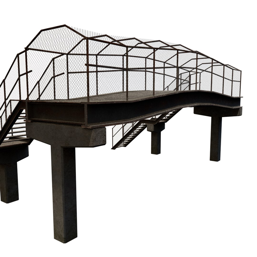 3d Obj Pedestrian Bridge