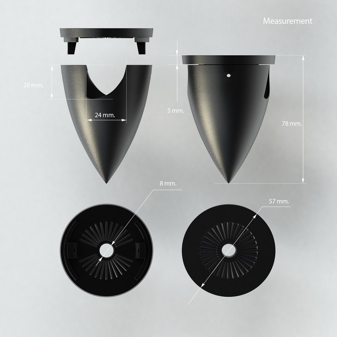 3D Cap Spinner For 2 Blades Propeller RC Airplane - TurboSquid 1872218