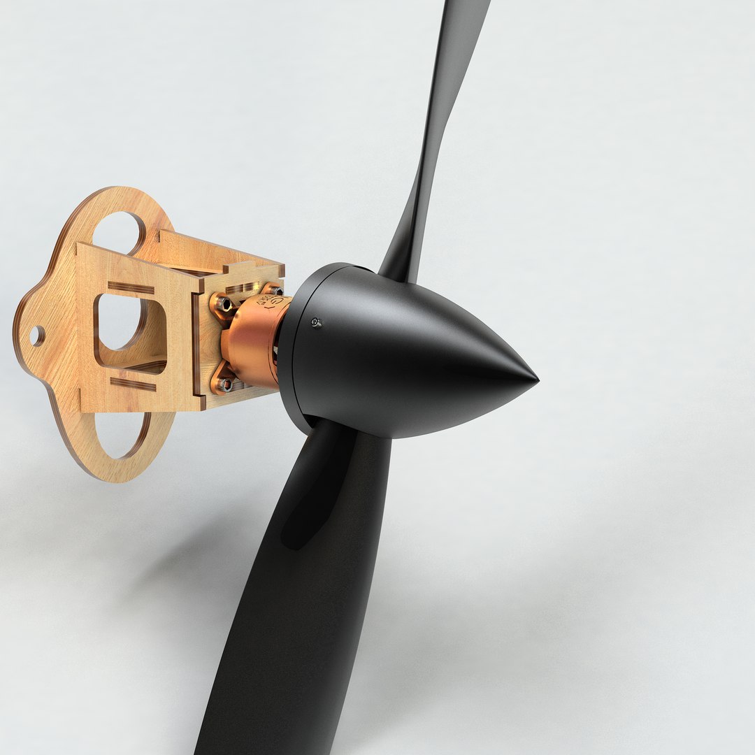 3D Cap Spinner For 2 Blades Propeller RC Airplane - TurboSquid 1872218