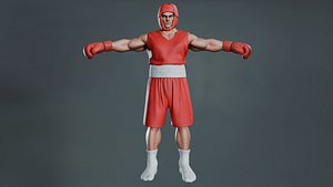 3D Realistic Boxing Fighter - Rigged
