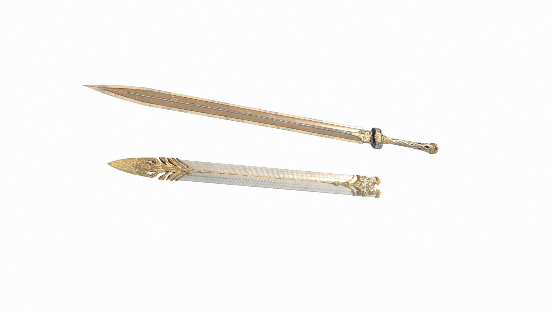 Divine Power Sword 3D Model - TurboSquid 2102796