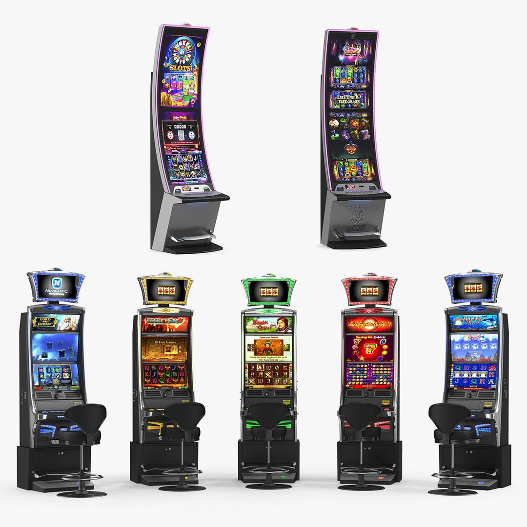 Casino Slot Machines Collection 3 3D model preview