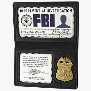 FBI Badge Open model