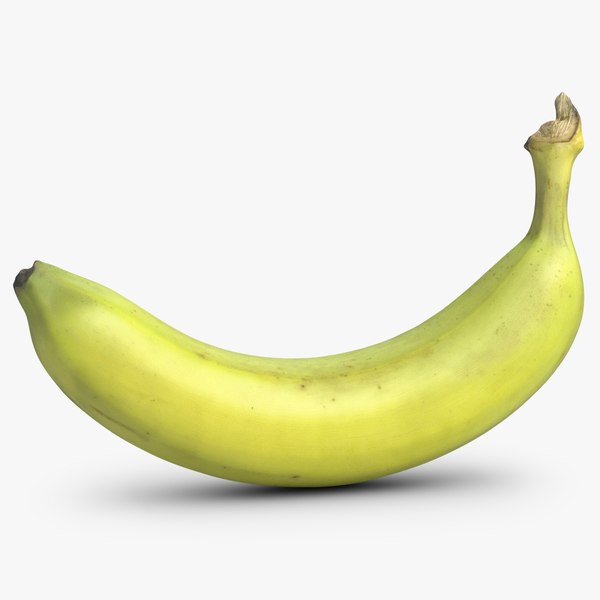 3d model banana green 3