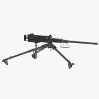 Machine Gun Browning M2 on an M3 Tripod
