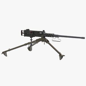 Machine Gun Browning M2 on an M3 Tripod