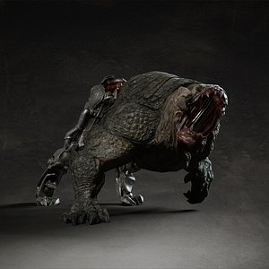 creature dog 3d model