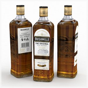 3D Alcohol Bottle Bushmills The Original Blended Irish Whiskey 700ml 2021