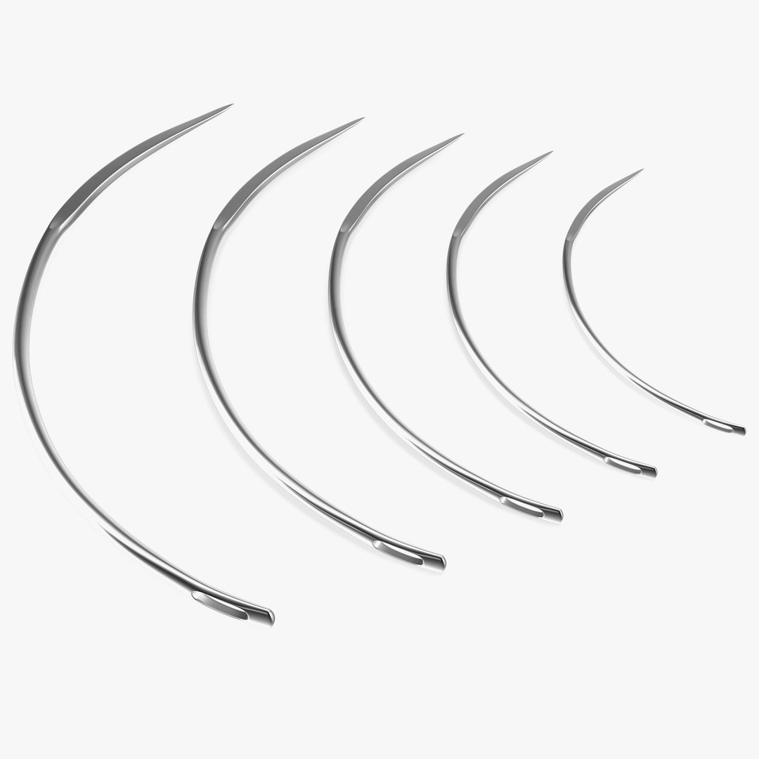Suture Cutting Edge Surgeon Needles 3D model preview