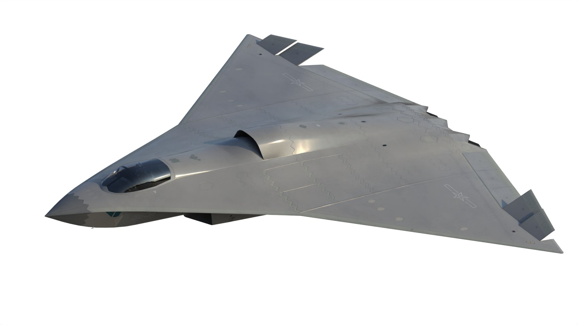 3D Chengdu J-36 Stealth Fighter - TurboSquid 2335024