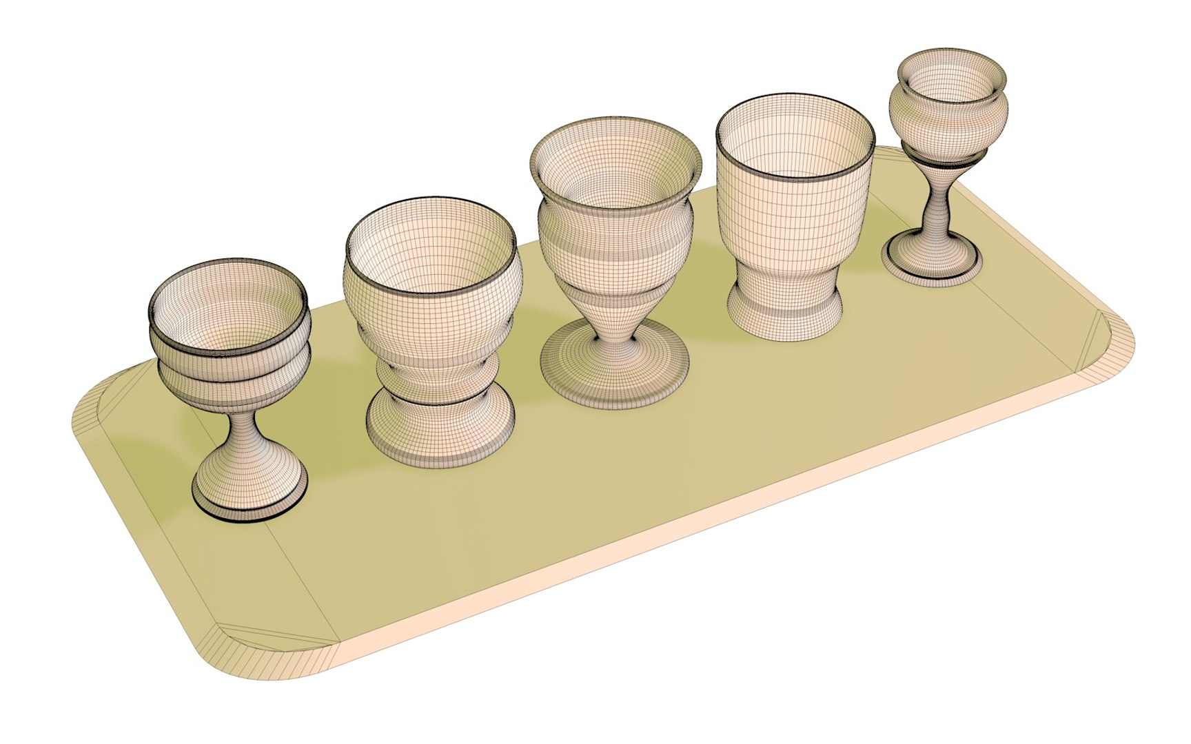 3D stemware glass drink model TurboSquid 1595905