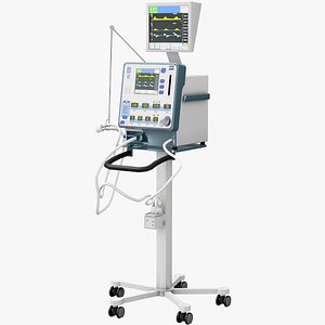 3D newport e360 ventilator model