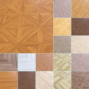 3D model Parquet - Laminate - Wooden floor 17 in 1