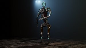 Sci-fi Guard Walking Robot XYZY0506 3D model