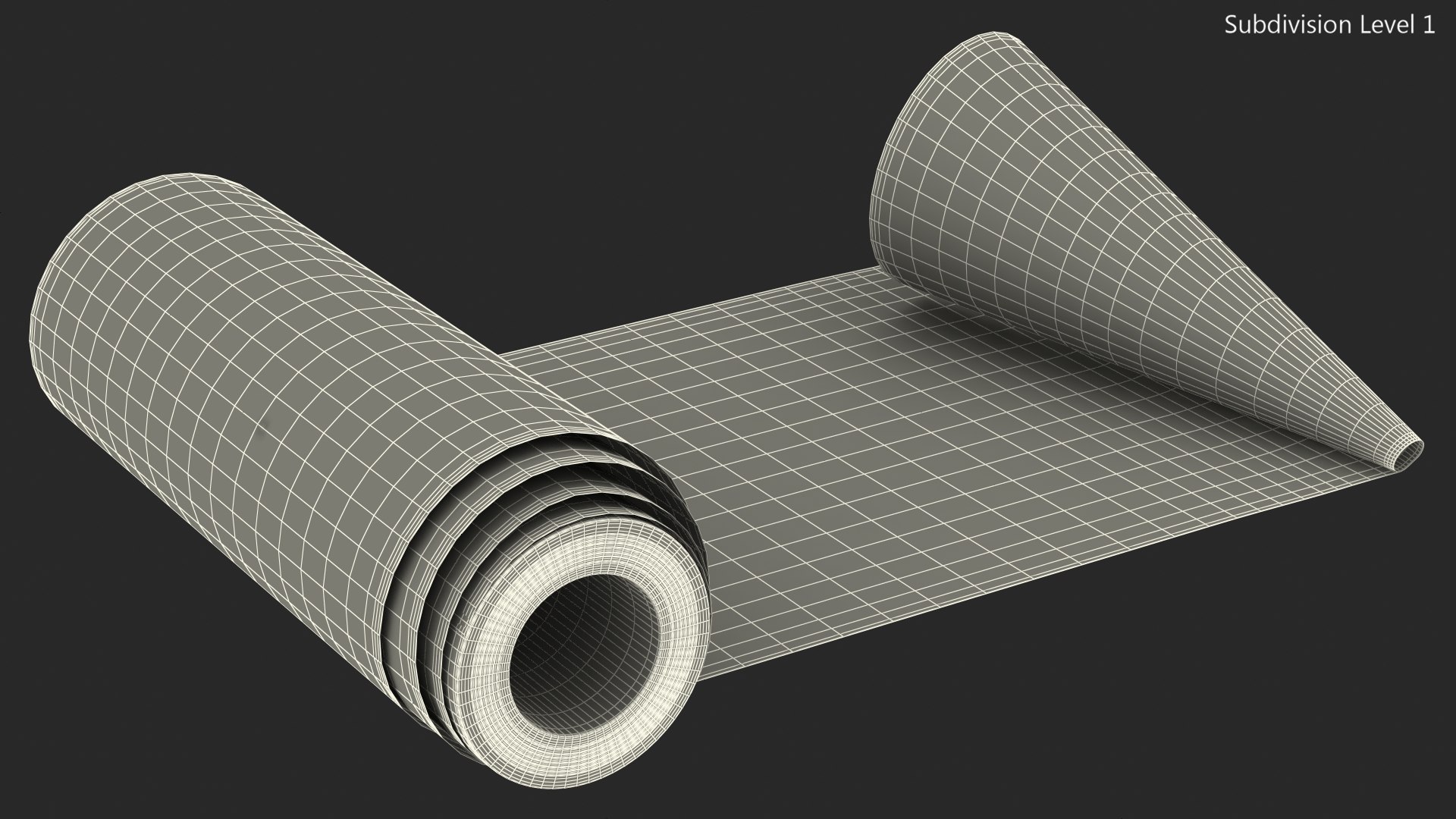 3D model Roll of White Paper Unfolded - TurboSquid 1874797