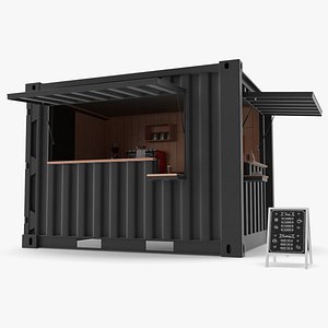 3D Outdoor Container Coffee Shop