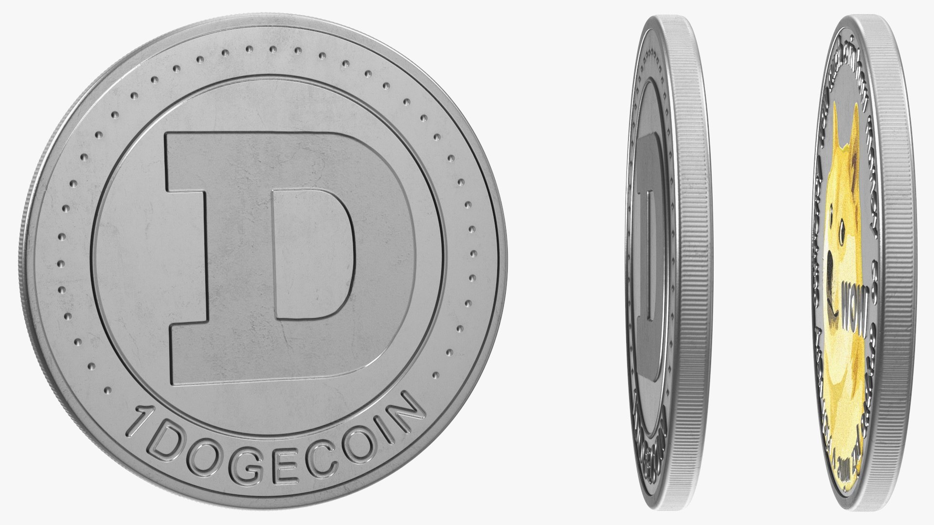 Physical Cryptocurrency Dogecoin Silver 3d Model - Turbosquid 1832598