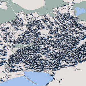 3D Mangalia Cityscape 3D Model Romanian Black Sea Coast Constanta County Architecture model
